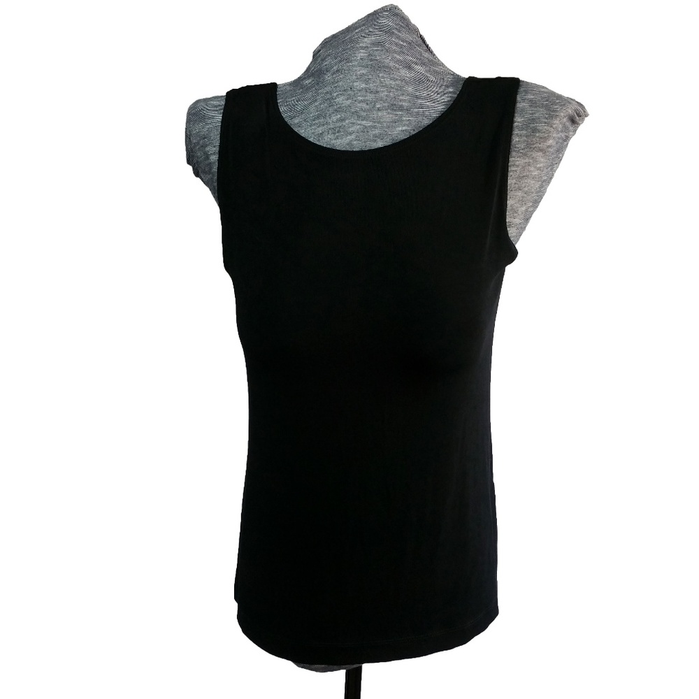 Chicos Travelers 1 Black Tank Top Size Medium 8